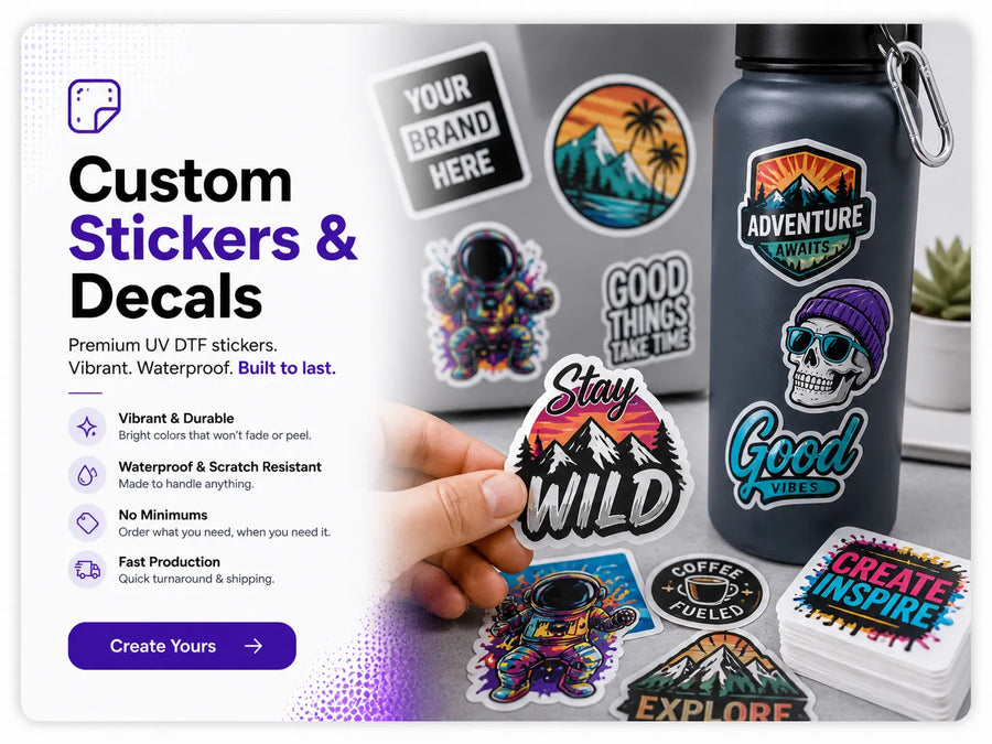 UV DTF Custom Transfer Prints